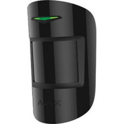 Detector de mișcare și geam spart wireless PIR Ajax CombiProtect BL, cu rază de detecție de 12/9 metri și un unghi de 88/180