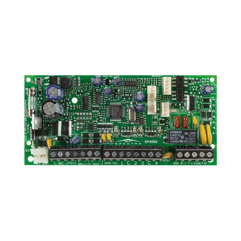Centrala alarmă antiefracție Paradox Spectra SP4000 oferă protecție avansată cu 4 zone de securitate, 2 partitii și