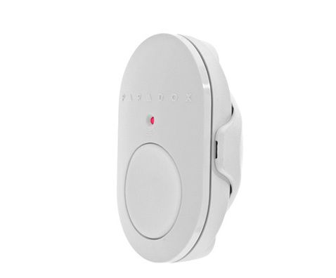 Buton panică wireless Paradox REM101, echipat cu un singur buton pentru activare rapidă, funcționează pe frecvențele de 433