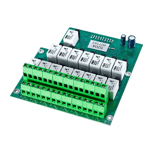Modul extensie cu 16 ieșiri releu pentru centrala FS5200 UNIPOS FS5204, ideal pentru extinderea capacităților de control.