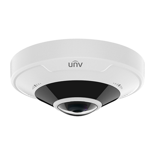 Camera DOME IP 5 MP FISHEYE cu audio și rază IR de 10 metri este soluția ideală pentru supravegherea de înaltă calitate.