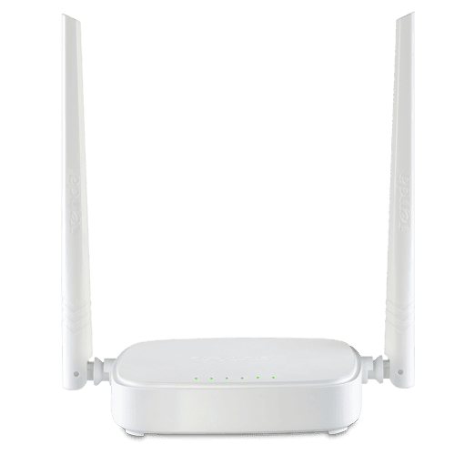Router Wi-Fi 4 cu banda de 2.4GHz, viteza de 300Mbps, antene externe de 5dBi pentru o acoperire extinsă și 4 porturi