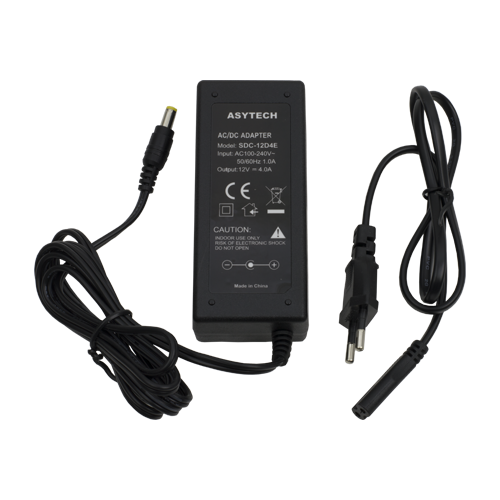Sursa de alimentare 12V, 4A ASYTECH SDC-12D4E este soluția ideală pentru proiectele tale electrice. Acest adaptor compact