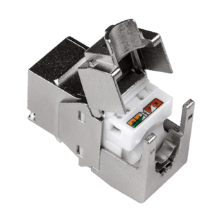 Mufa Ecranata RJ-45 UTP Cat.6A Tool-less TRENDnet TC-K06C6A pentru Rețele Ethernet Gigabit și 10G - Set 6 buc.