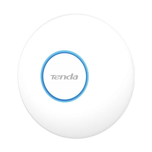 Access Point DualBand WiFi 6 TENDA TND-i27 cu viteze de până la 574 Mbps pe banda de 2.4 GHz și 2402 Mbps pe banda de 5 GHz.