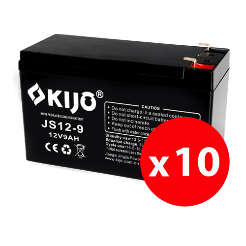 Cutie 10 acumulatori KIJO JS12-9-BAX, soluția perfectă pentru nevoile tale de energie. Acești acumulatori sunt ideali pentru