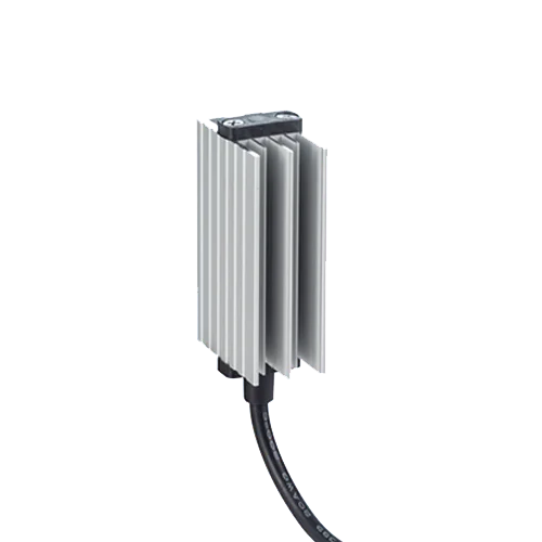Incalzitor miniatura pentru rack-uri sau cabinete, model PLASTIM MPHT15, cu putere de 15W. Ideal pentru menținerea unei