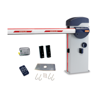 Kit bariera acces auto 24V 7m GENIUS 724C-KIT-7M este soluția ideală pentru controlul accesului în zone rezidențiale sau