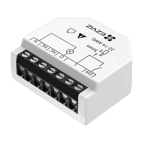 Releu inteligent Wi-Fi EZVIZ CS-T35-R100-W pentru aplicații Smart Home, 1 canal, cu capacitate maximă de 250V și 16A. Ideal