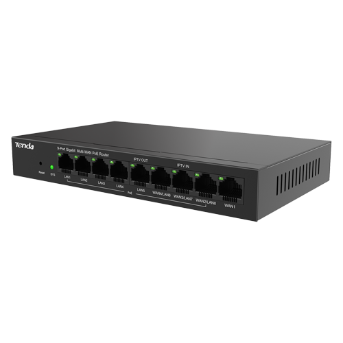 Switch 8 porturi PoE+ TENDA TND-G0-8G-POE este soluția ideală pentru rețelele moderne, oferind 8 porturi Gigabit pentru