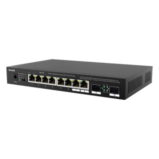 Switch 8 porturi 2.5 Gigabit TENDA TND-TEM2010F cu 2 porturi SFP 2.5 Gigabit este soluția ideală pentru rețele rapide și