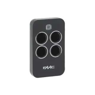 Telecomanda XT4 433 MHz FAAC este soluția ideală pentru controlul accesului la uși și porți. Cu un design compact și