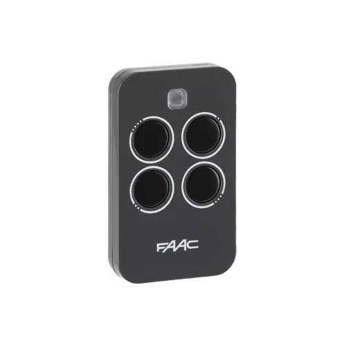 Telecomanda XT4 433 MHz FAAC este soluția ideală pentru controlul accesului la uși și porți. Cu un design compact și