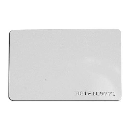 Cartela de acces EM4100 125KHz cu cod printat CSAccess CSC-EM125-08+C este soluția ideală pentru controlul accesului în