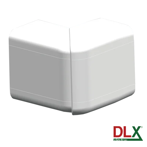 Unghi exterior ajustabil pentru canal cablu 102x50mm DLX-102-02, ideal pentru instalații electrice eficiente. Acest unghi