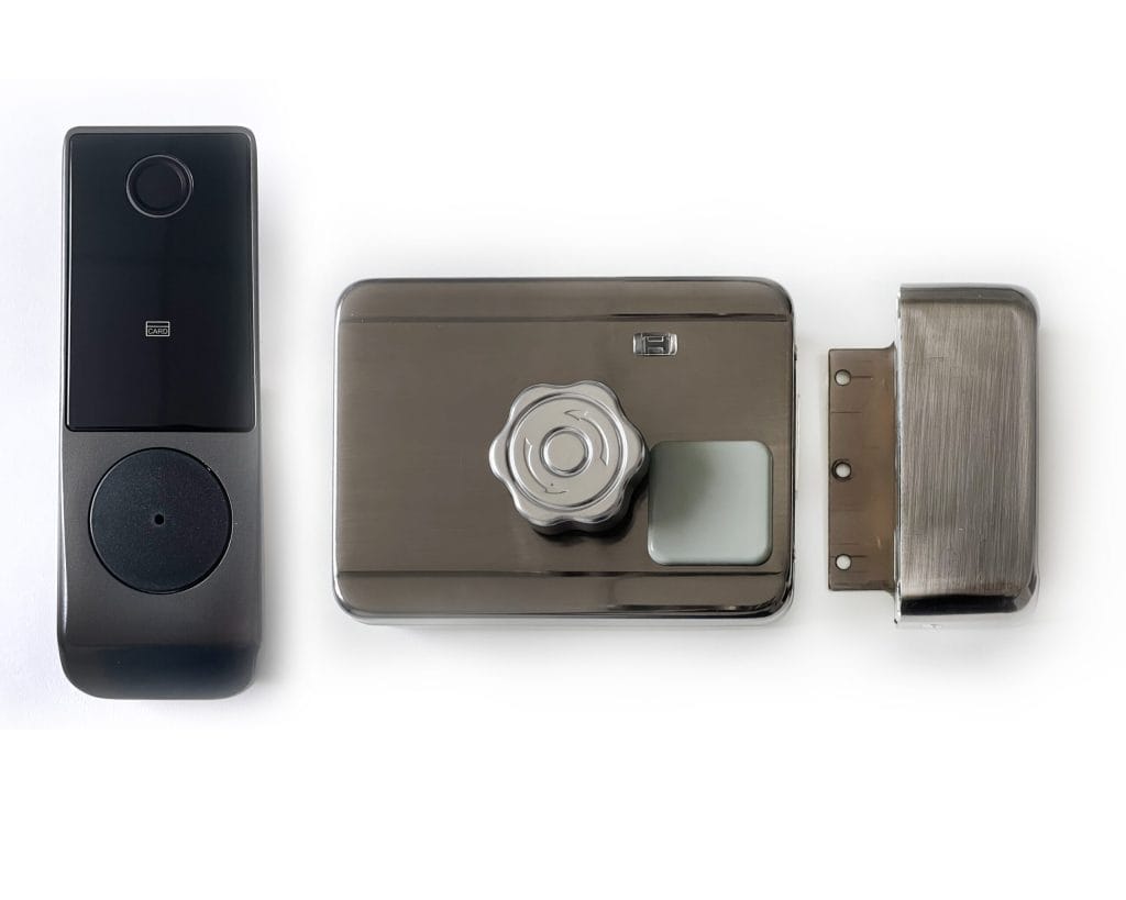 Kit incuietoare wireless Secukey D4-W cu cititor biometric, bluetooth, card, cod PIN și cheie. Soluție modernă pentru