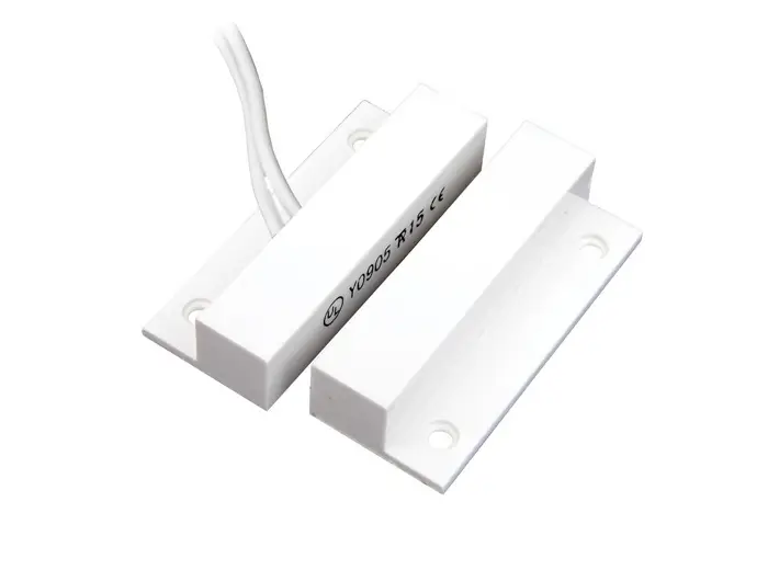 Contact magnetic aparent TANE FM-106 WH cu adeziv este soluția ideală pentru uși și feronerie. Acest contact de securitate