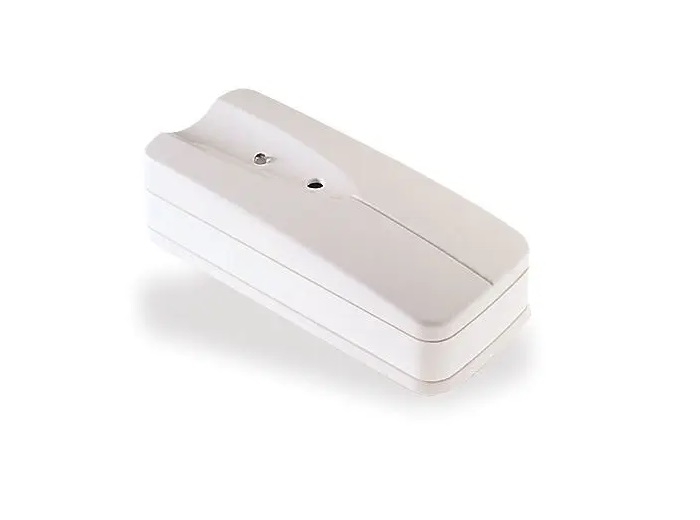 Detector de geam spart wireless DSC WLS-922L, cu rază de acțiune de 6 metri, ideal pentru protecția locuinței sau a