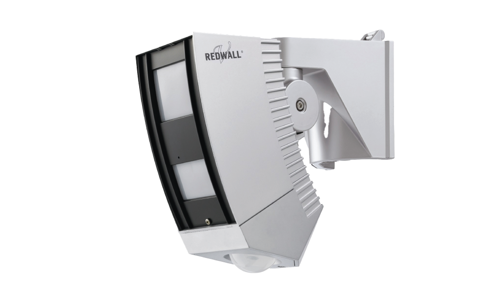 Detector de mișcare exterior dual PIR OPTEX SIP-100, cu o rază de detecție de 100x3m și 28 de zone de monitorizare. Acest