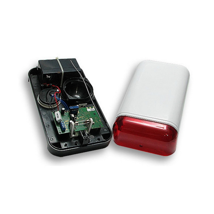 Sirena wireless de exterior ELMES WSS, cu un nivel de zgomot de 115dB, oferă o soluție eficientă pentru securizarea