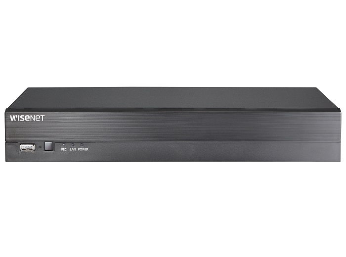 DVR 8 canale HANWHA VISION HRD-840P cu rezoluție de 4MP, suport pentru 1 HDD și compresie H.264. Ideal pentru supravegherea