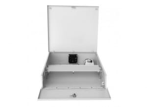Cutie metalică de protecție pentru DVR cu 16 canale GD2S, ideală pentru securizarea echipamentelor de supraveghere. Design