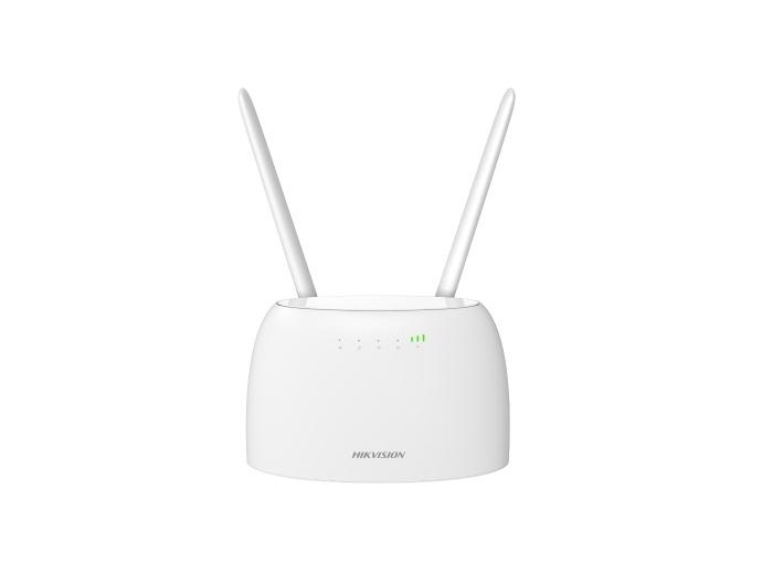 Router wireless HIKVISION DS-3WR4G12C cu 2 porturi RJ45 10/100MBPS, ideal pentru conexiuni rapide și stabile. Design compact
