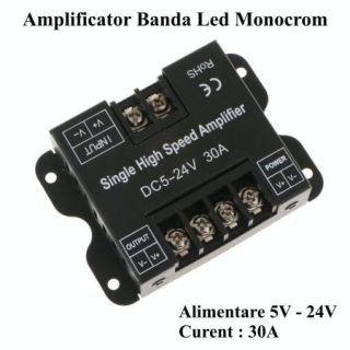 Amplificator pentru banda LED monocrom 5V-24V Q-18A028 este soluția ideală pentru extinderea și îmbunătățirea luminozității
