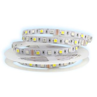 Banda LED SMD5050 cu 120 LED-uri pe metru oferă un iluminat alb-rece ideal pentru interior. Cu o lungime de 5 metri, această