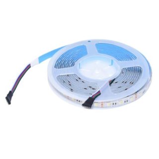 Banda LED RGBW 300 LED-uri 5m IP65 Q-18A105 este soluția perfectă pentru iluminatul ambiental. Cu un grad de protecție IP65,