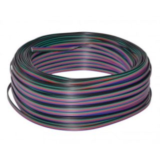Cablu Alimentare Banda RGB 4 fire 50m Q-18E009 este soluția ideală pentru proiectele tale de iluminat LED. Acest cablu de