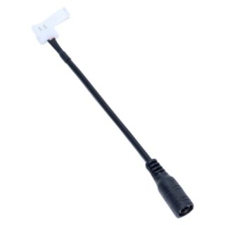 Conector alimentare pentru banda LED DC 2,1mm Q-18E008, ideal pentru proiectele de iluminat LED. Asigură o conexiune sigură