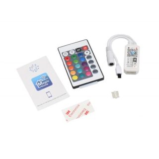 Controller Smart Magic Wifi Led RGBW cu Telecomanda 24 - Q-18A126 este soluția perfectă pentru iluminatul inteligent al