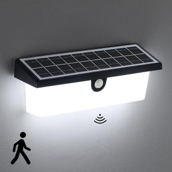 Lampa LED Solara de Perete cu Senzor de Miscare ClassLights CLS-IL011 oferă un iluminat exterior eficient și durabil, fiind