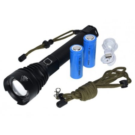 Lanterna Profesionala Led XHP90 Q-19A060 este un accesoriu indispensabil pentru iubitorii de aventuri în aer liber. Cu o