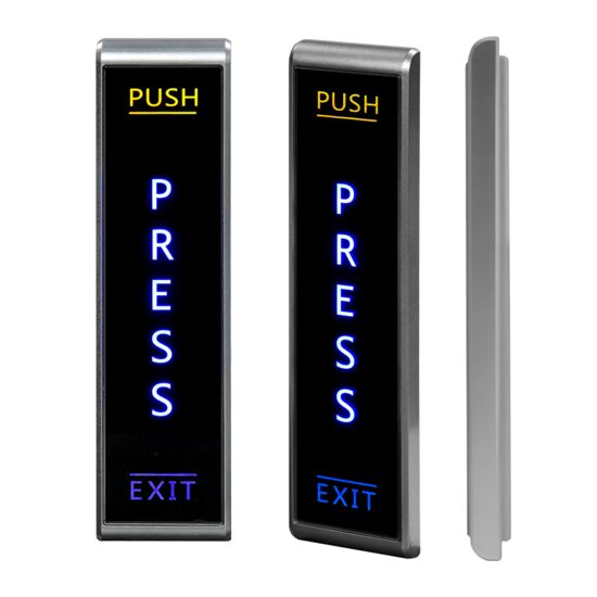 Buton Iesire P40-S, Montaj Suprafață, Dimensiuni 155x40mm, NO/NC/COM - Buton Exit