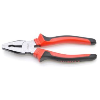 Patent Rezistent Din Aliaj Dur, Maner Izolat Cauciuc, Negru/Rosu - Q-17B012