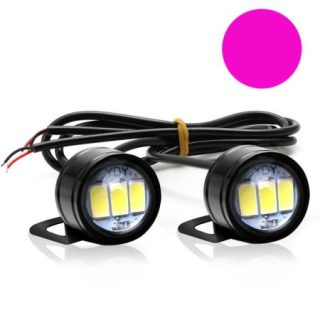 LED Auto/Moto 9W, Diametru 23mm, Mov, Suport Metalic - Q-1F050