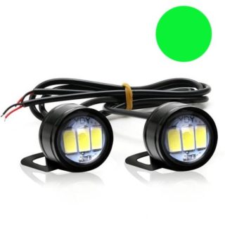 LED Auto/Moto 2x, 9W, Verde, Suport Metalic, IP65 - Q-1F047