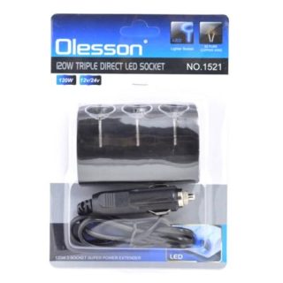 Spliter Bricheta Auto 3 Prize 12V/24V, 120W - Q-1C010