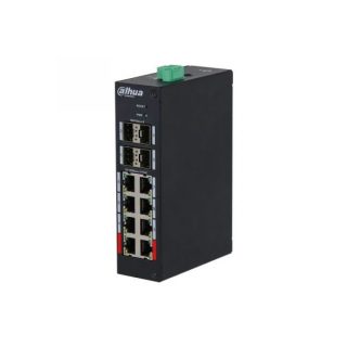 Switch PoE 8 + 2 porturi - DAHUA HS4412-8ET-120