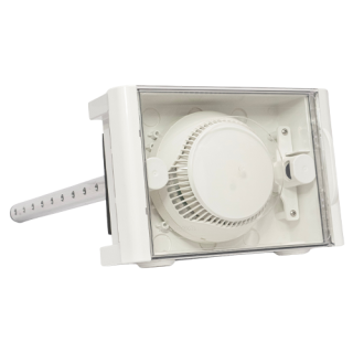 Carcasa pentru detector fum cu tubulatura, compatibila cu SensoIRIS B124 si SensoMAG B24 - TELETEK Duct-Housing