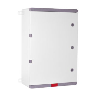 Cutie distributie IP67 din ABS gri, usa mata, placa metalica, 400x500x240 mm - PLASTIM PD405024