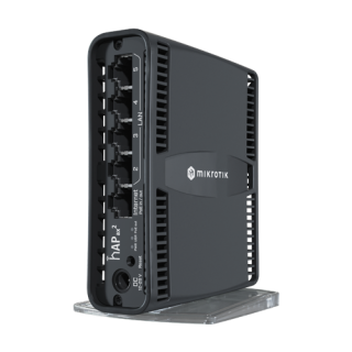 Router hAP ax², Wi-Fi 6, Dual-Band, AX1800, 4.5/5 dBi, 5 x RJ45 1G, PoE In/Out pasiv - MikroTik C52iG-5HaxD2HaxD-TC