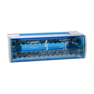 Bloc de distributie electrica, 2x15 poli, 125A - Plastim PDB215