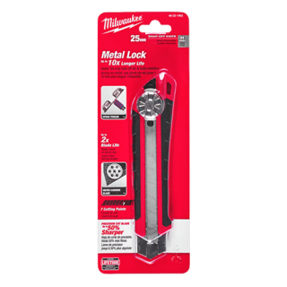 Cutter cu lama segmentata de 25mm, tip Snap Knives, sistem de autoblocare - Milwaukee MLWK-48221962