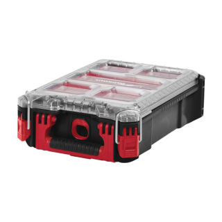 Organizator PACKOUT cu 5 compartimente, capac transparent, IP65 - Milwaukee MLWK-4932464083
