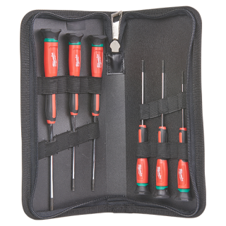 Trusa profesionala cu 6 surubelnite de precizie Torx, manere ergonomice - Milwaukee MLWK-4932471870