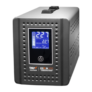 UPS 500VA, repornire automata, afisaj LCD, protectii multiple, Input AC 155-285V - TSY Power UPS-KEON-500VA