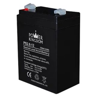 Acumulator plumb - acid sigilat 12V, 2.6AH - POWER KINGDOM PS2.6-12